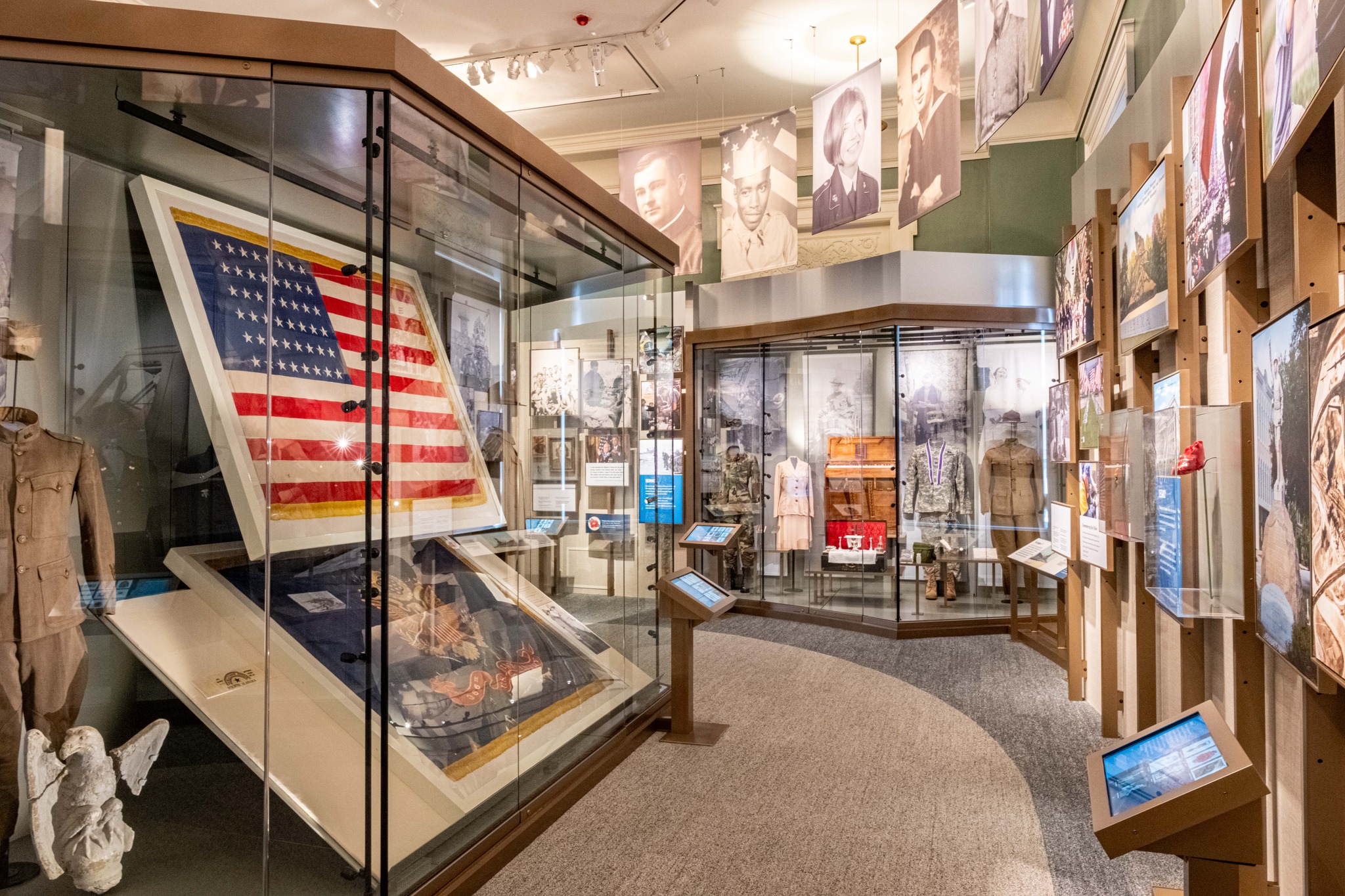 Displays in the Military Stories gallery